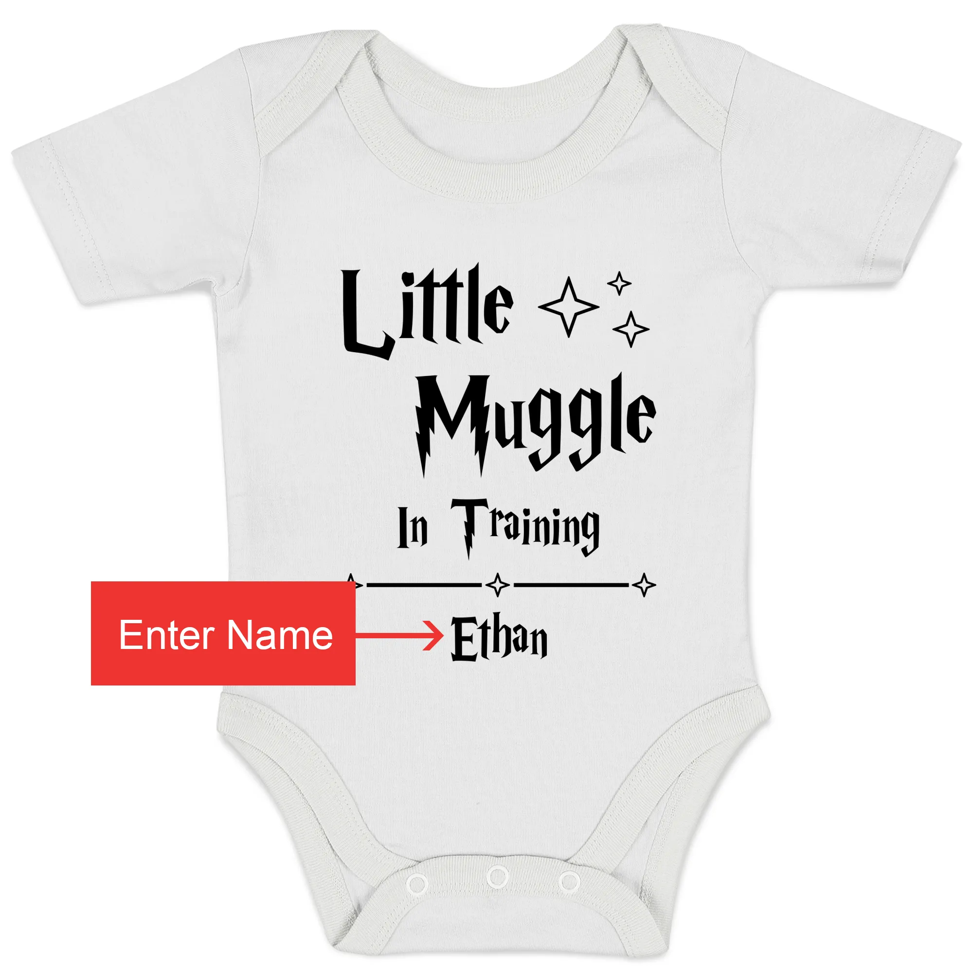 [Personalized] Endanzoo Organic Baby Bodysuit - Little Muggle in Training