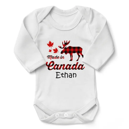 [Personalized] Endanzoo Organic Baby Bodysuit - Made in Canada
