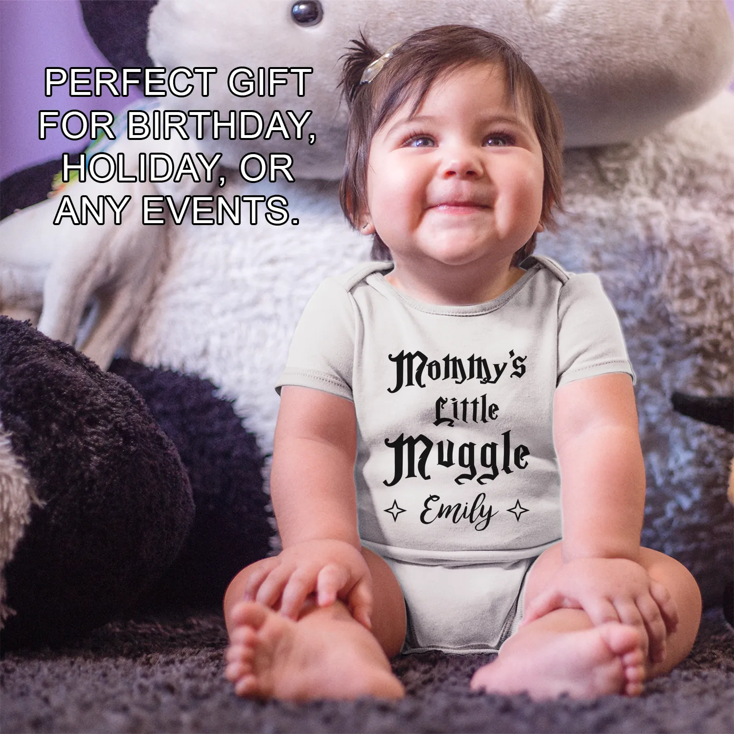 [Personalized] Endanzoo Organic Baby Bodysuit - Mommy's Little Muggle