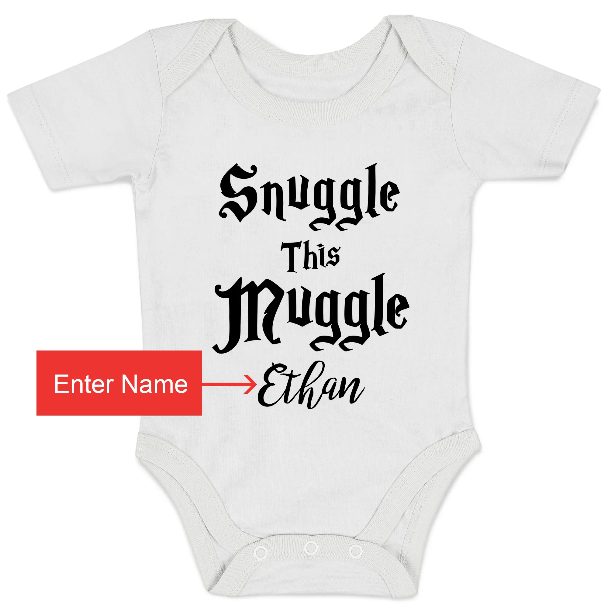 [Personalized] Endanzoo Organic Baby Bodysuit - Snuggle Muggle