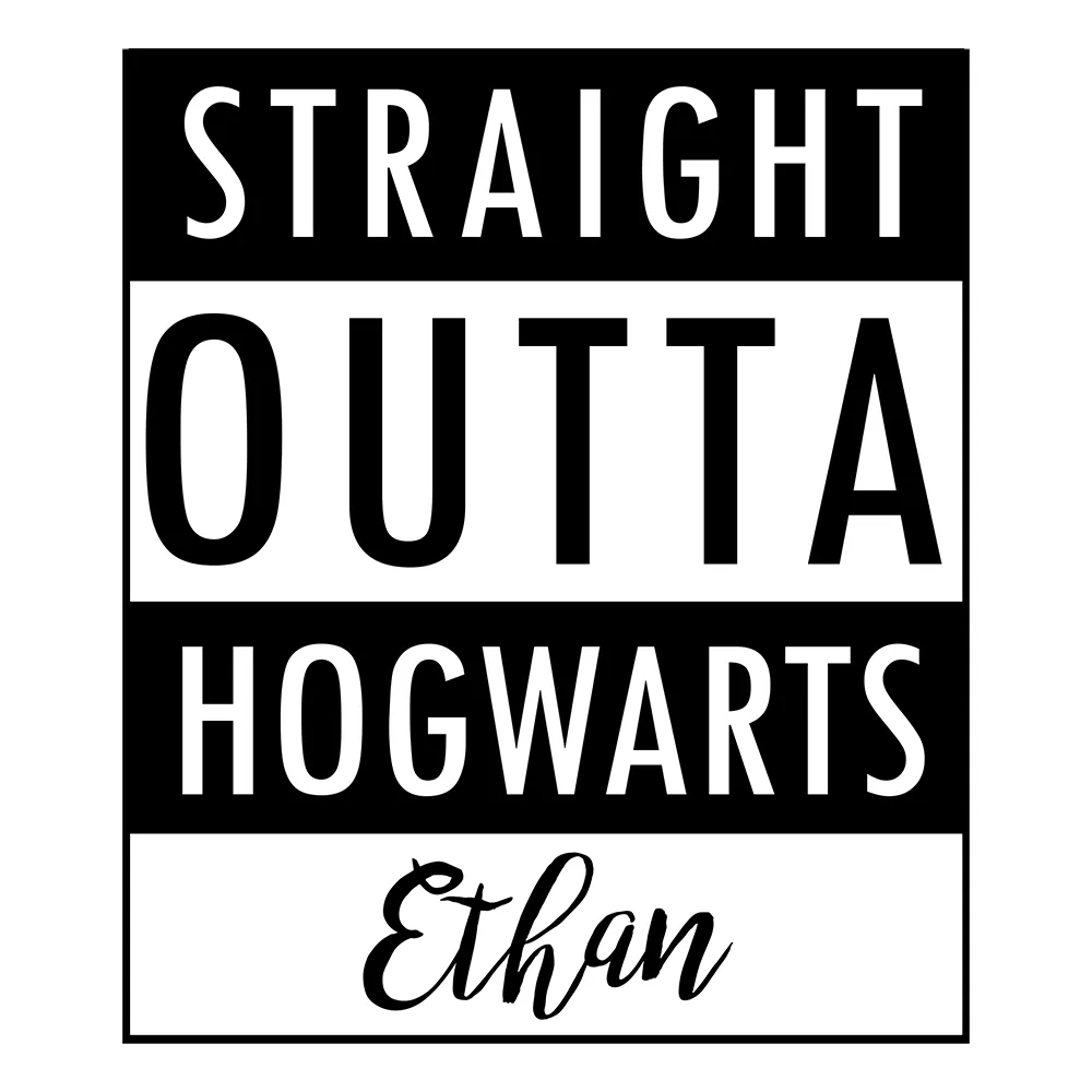 [Personalized] Endanzoo Organic Baby Bodysuit - Straight Outta Hogwarts
