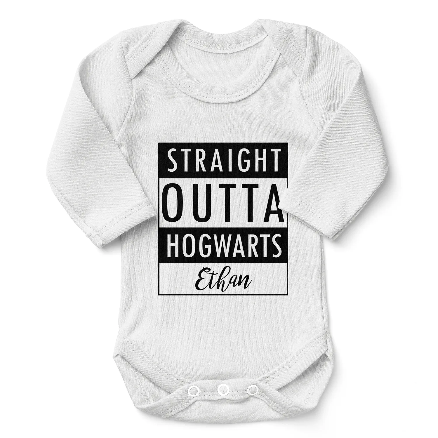 [Personalized] Endanzoo Organic Baby Bodysuit - Straight Outta Hogwarts