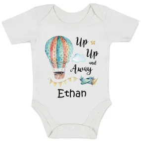 [Personalized] Endanzoo Organic Baby Bodysuit - Up, Up, and Away
