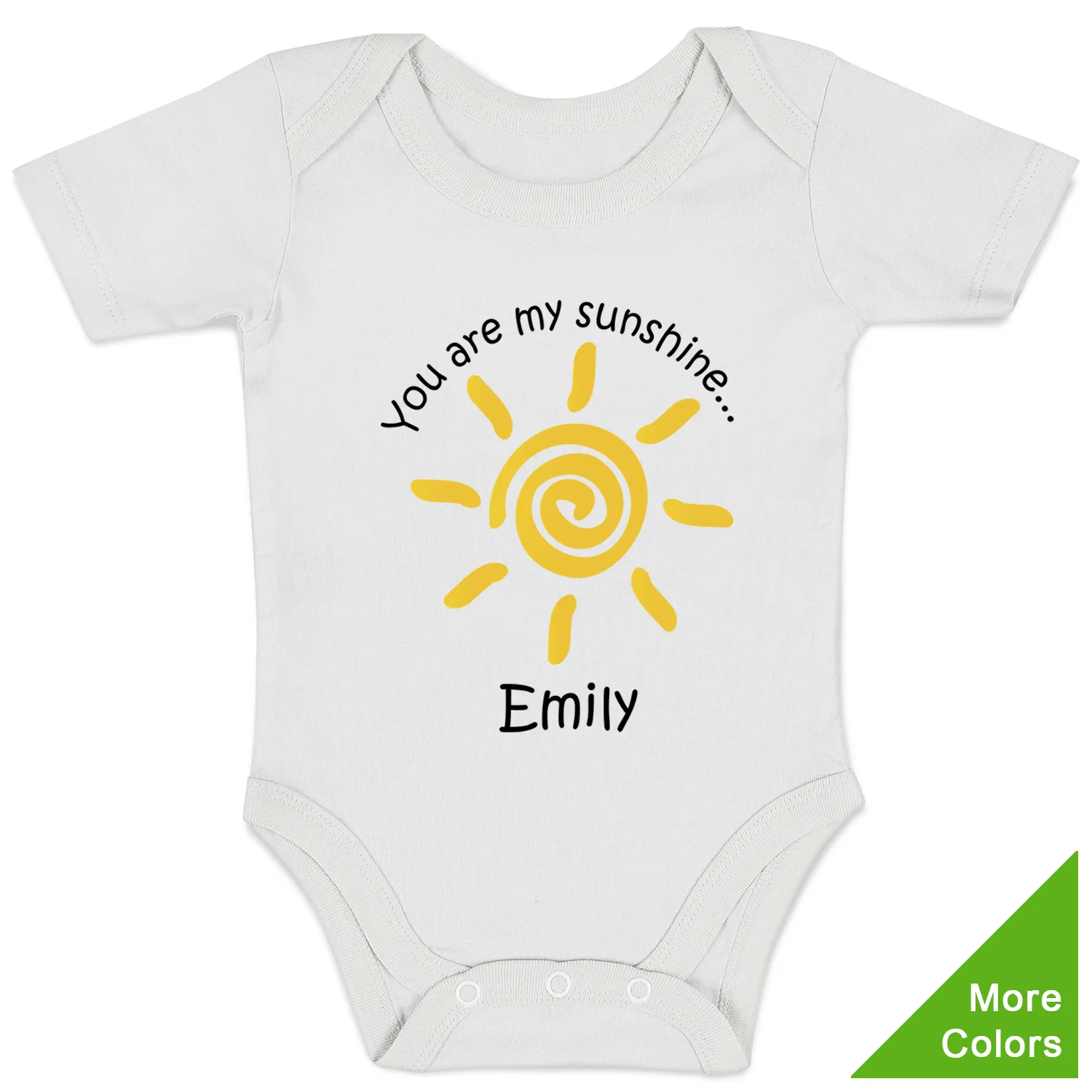 [Personalized]  Endanzoo Organic Baby Bodysuit - You are my Sunshine