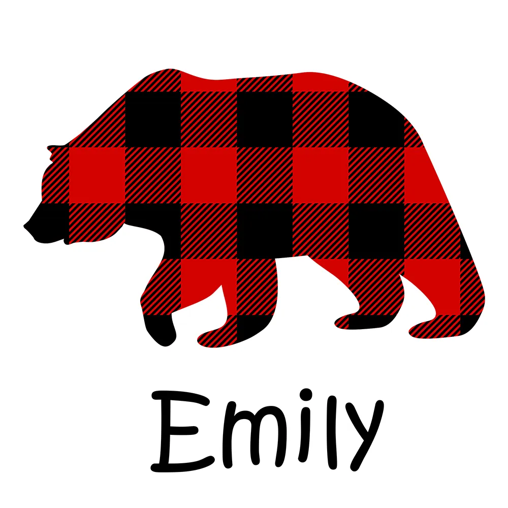 [Personalized] Endanzoo Organic Long Sleeve Baby Bodysuit - Baby Bear