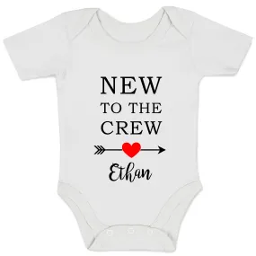 [Personalized] Endanzoo Pregnancy Baby Reveal Organic Baby Bodysuit - New To The Crew
