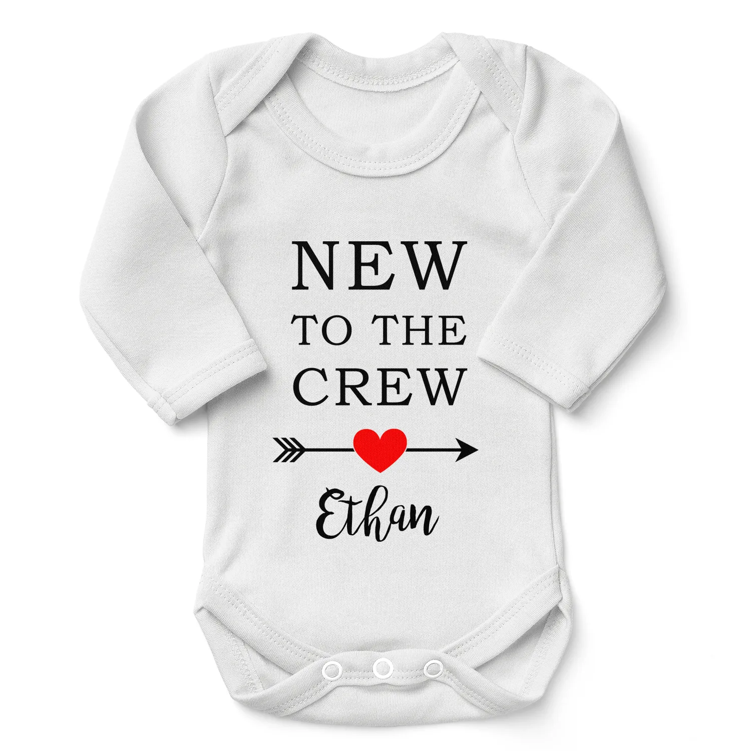 [Personalized] Endanzoo Pregnancy Baby Reveal Organic Baby Bodysuit - New To The Crew