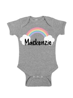 Personalized Rainbow Bodysuit