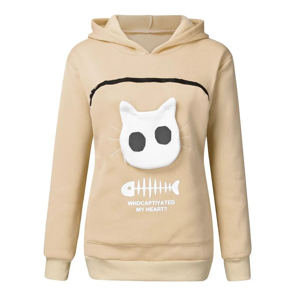 Pet sweater cat carrier outfit