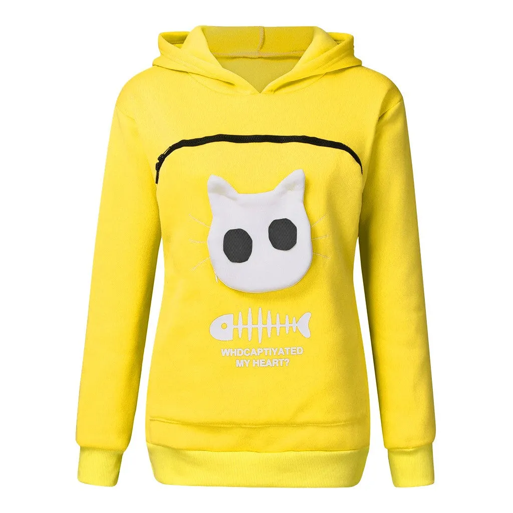 Pet sweater cat carrier outfit