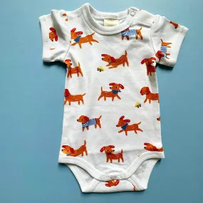 Printed Baby Onesie-Dogs