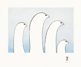 Ptarmigans, by Ningiukulu Teevee