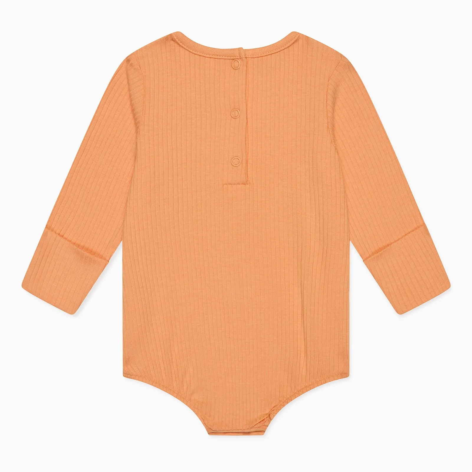 Pumpkin Ribbed Bloomer Bodysuit