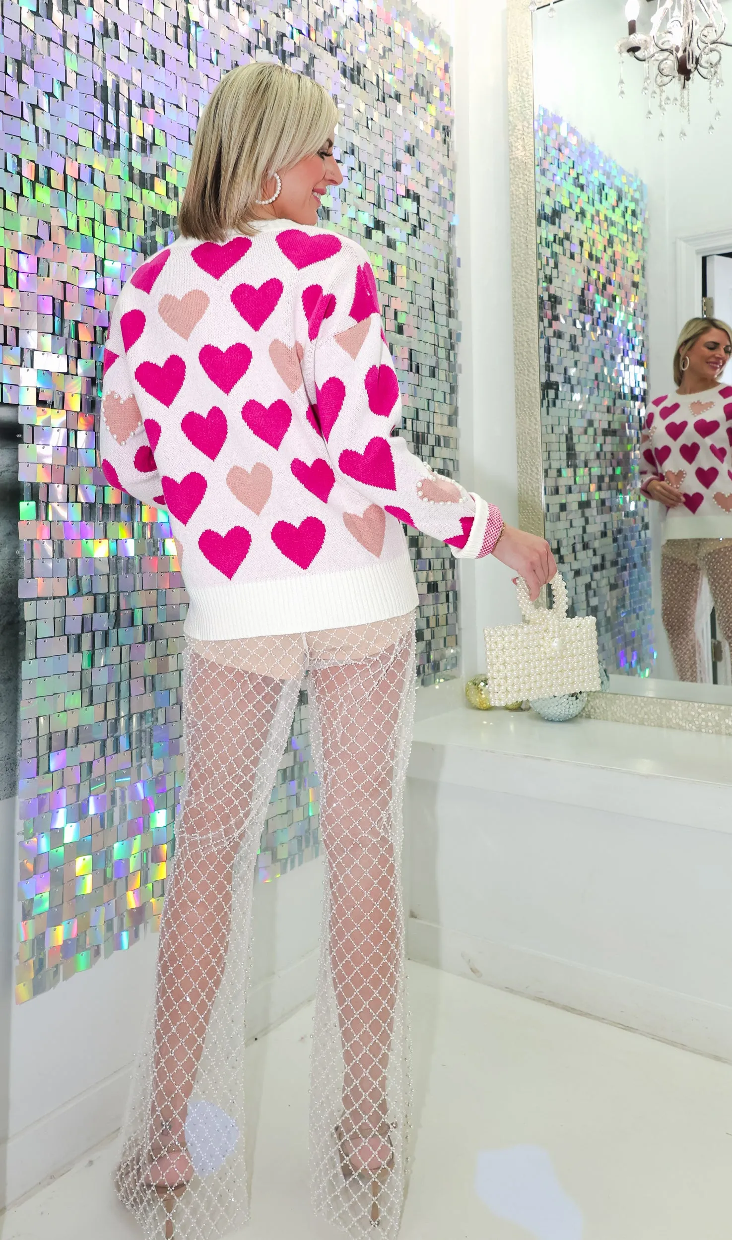 Radiant Pearl Sheer Pants