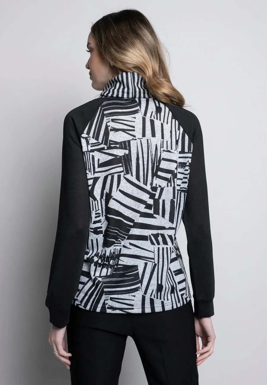 Raglan Sleeve Printed Top