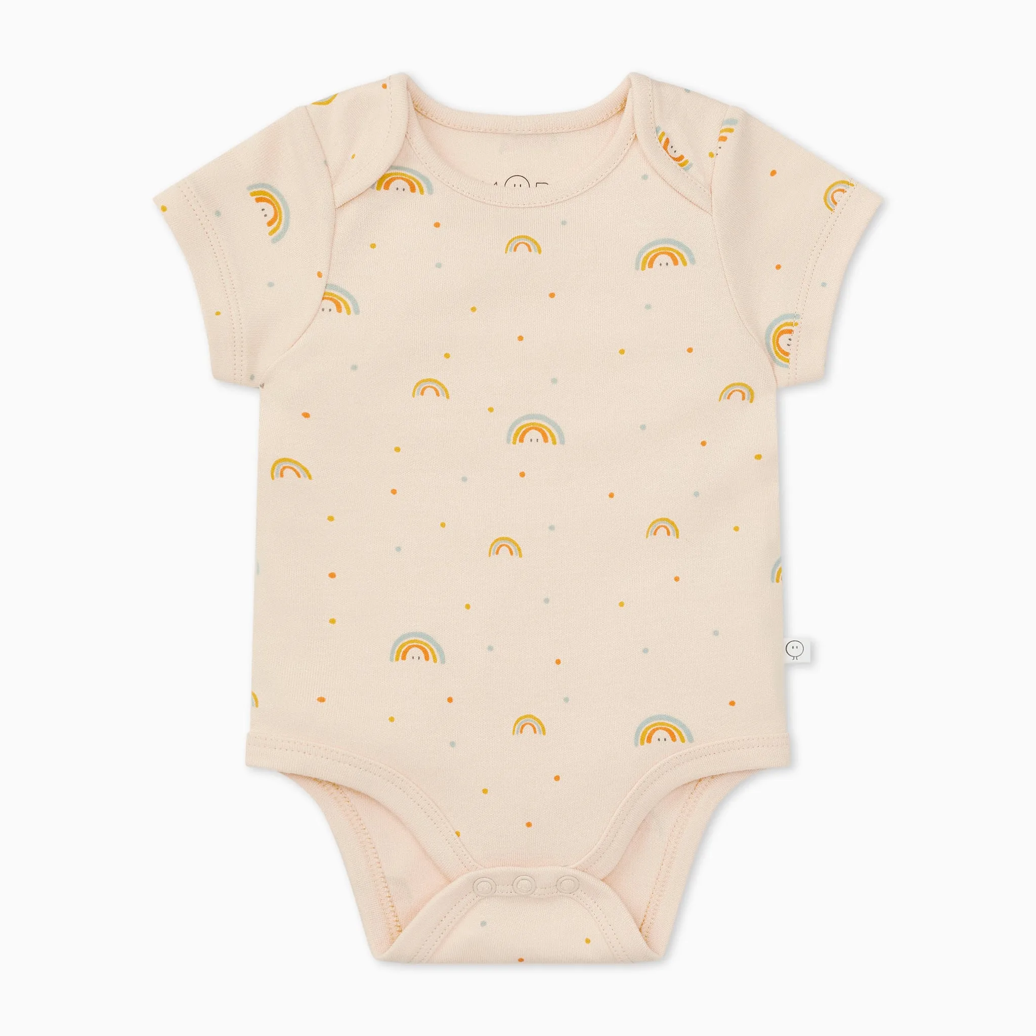 Rainbow Print Short Sleeve Bodysuit