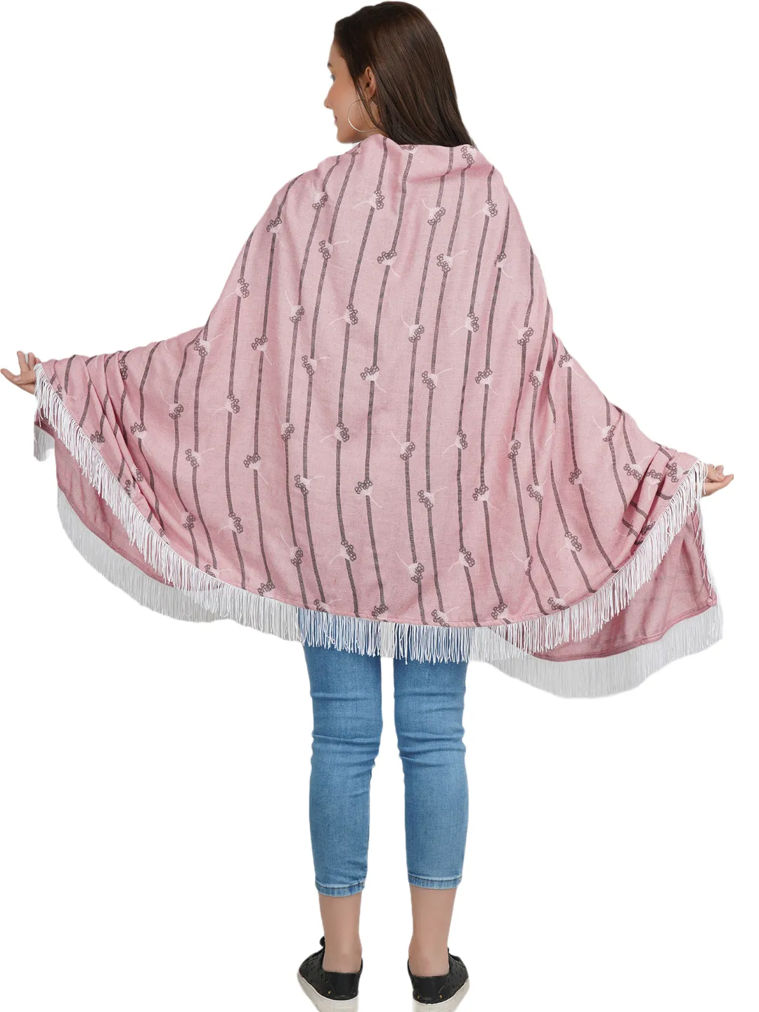Rayon Stripped  Nursing Scarf