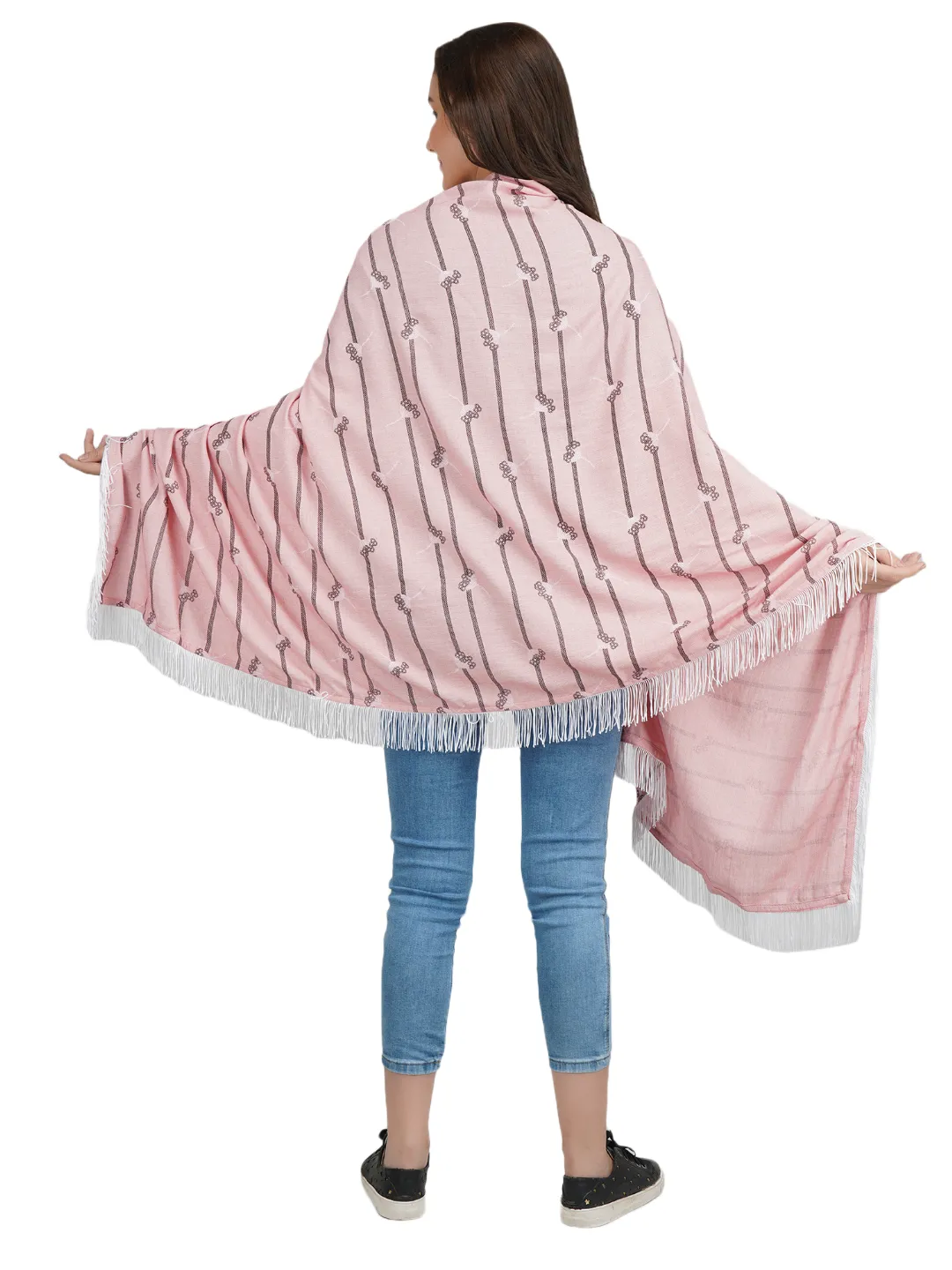 Rayon Stripped  Nursing Scarf
