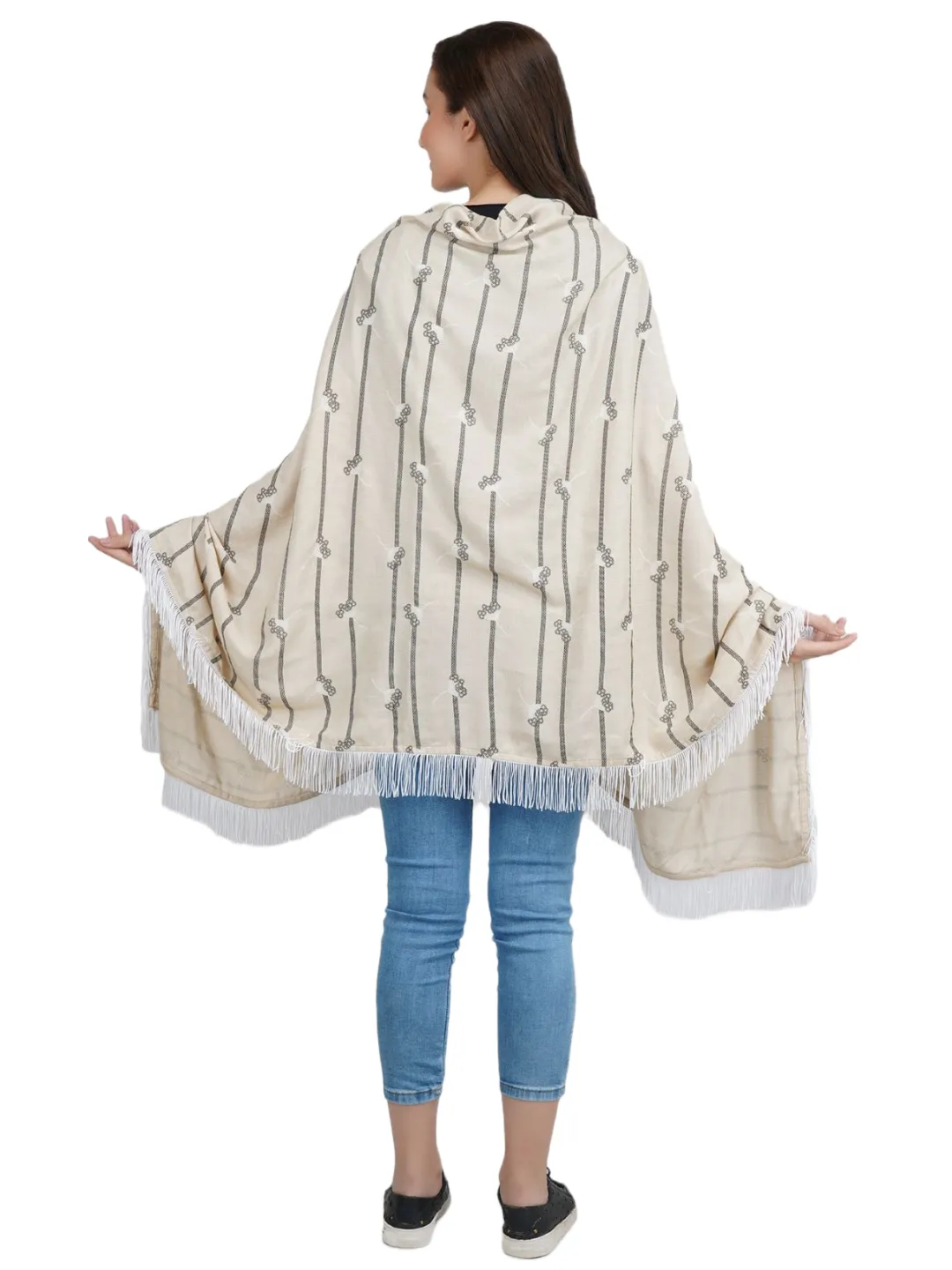Rayon Stripped  Nursing Scarf