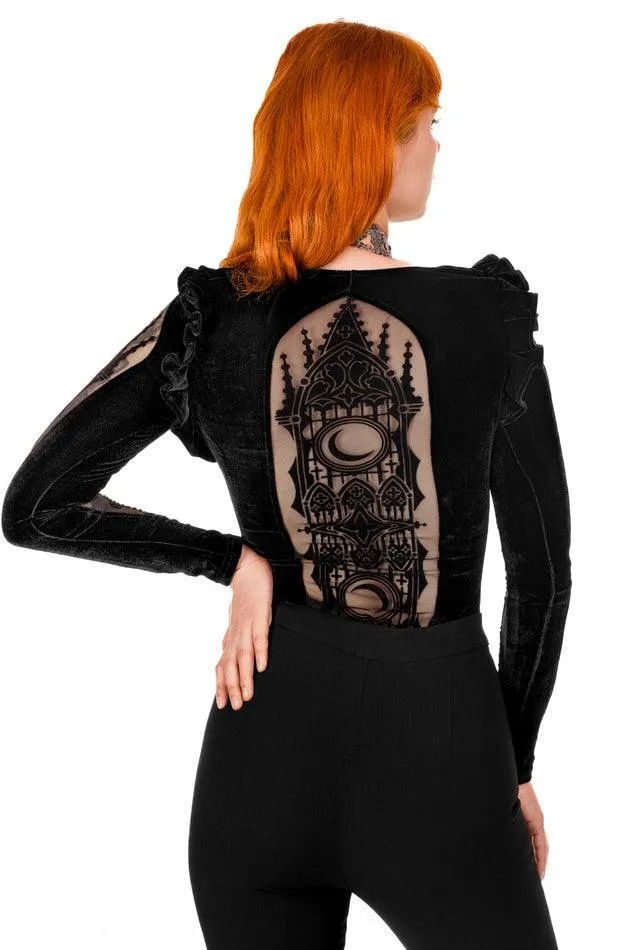 Restyle - Cathedralis Bodysuit - Cathedral pattern on the back