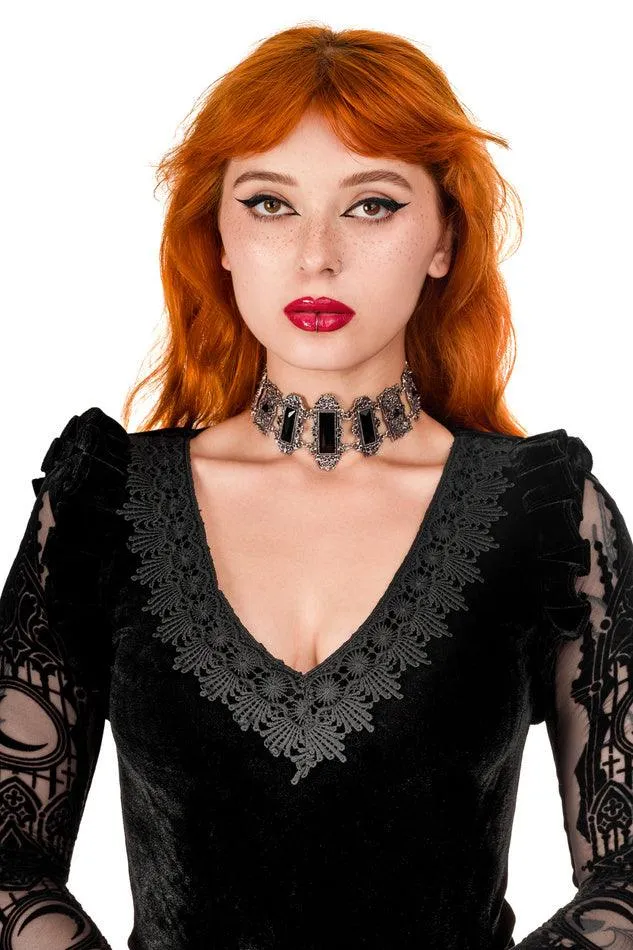 Restyle - Cathedralis Bodysuit - Cathedral pattern on the back