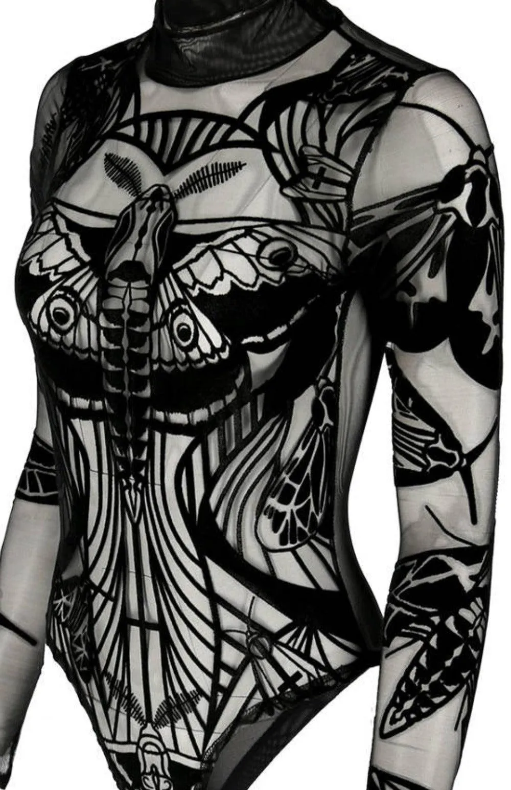 Restyle - Moth's Contour - Gothic Bodysuit