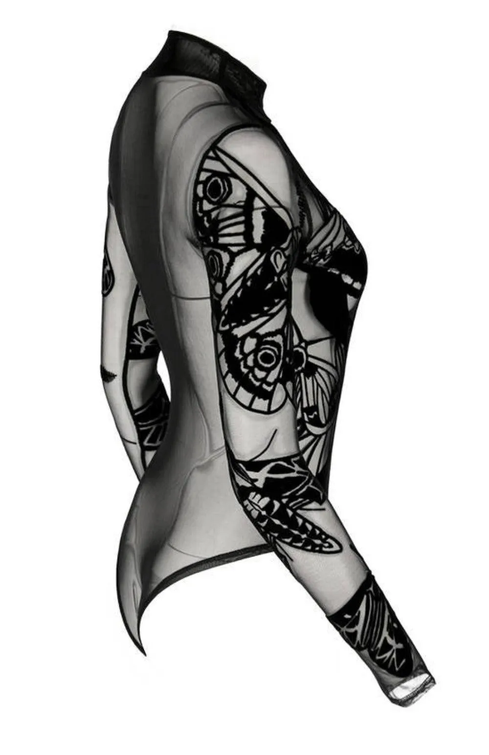 Restyle - Moth's Contour - Gothic Bodysuit