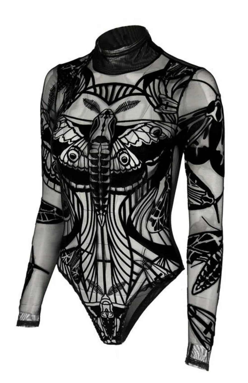 Restyle - Moth's Contour - Gothic Bodysuit