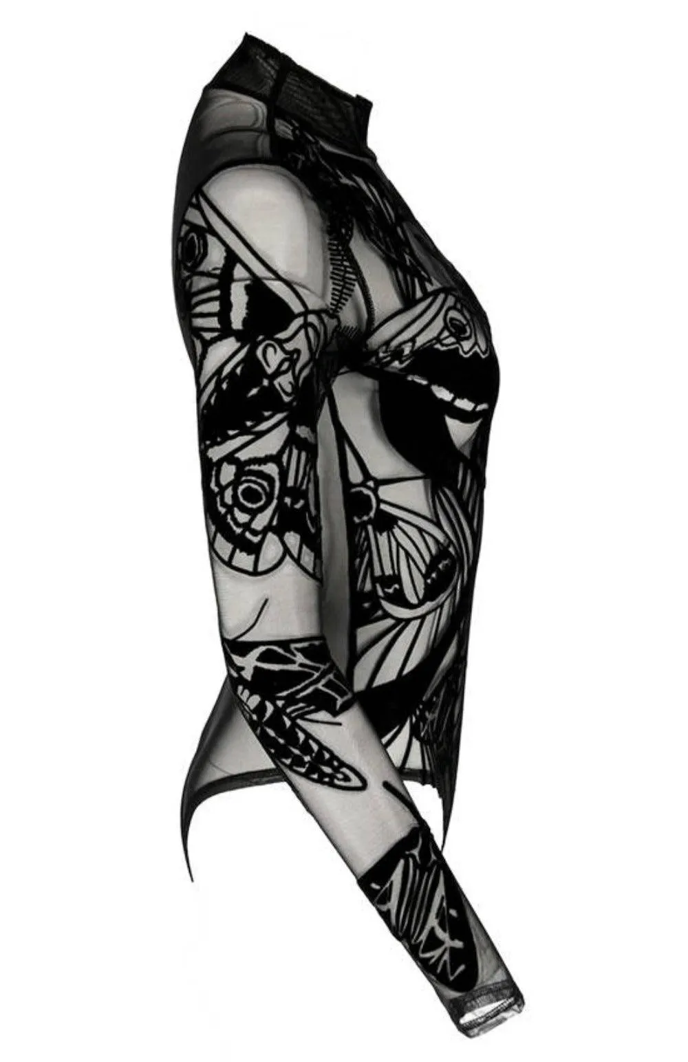 Restyle - Moth's Contour - Gothic Bodysuit