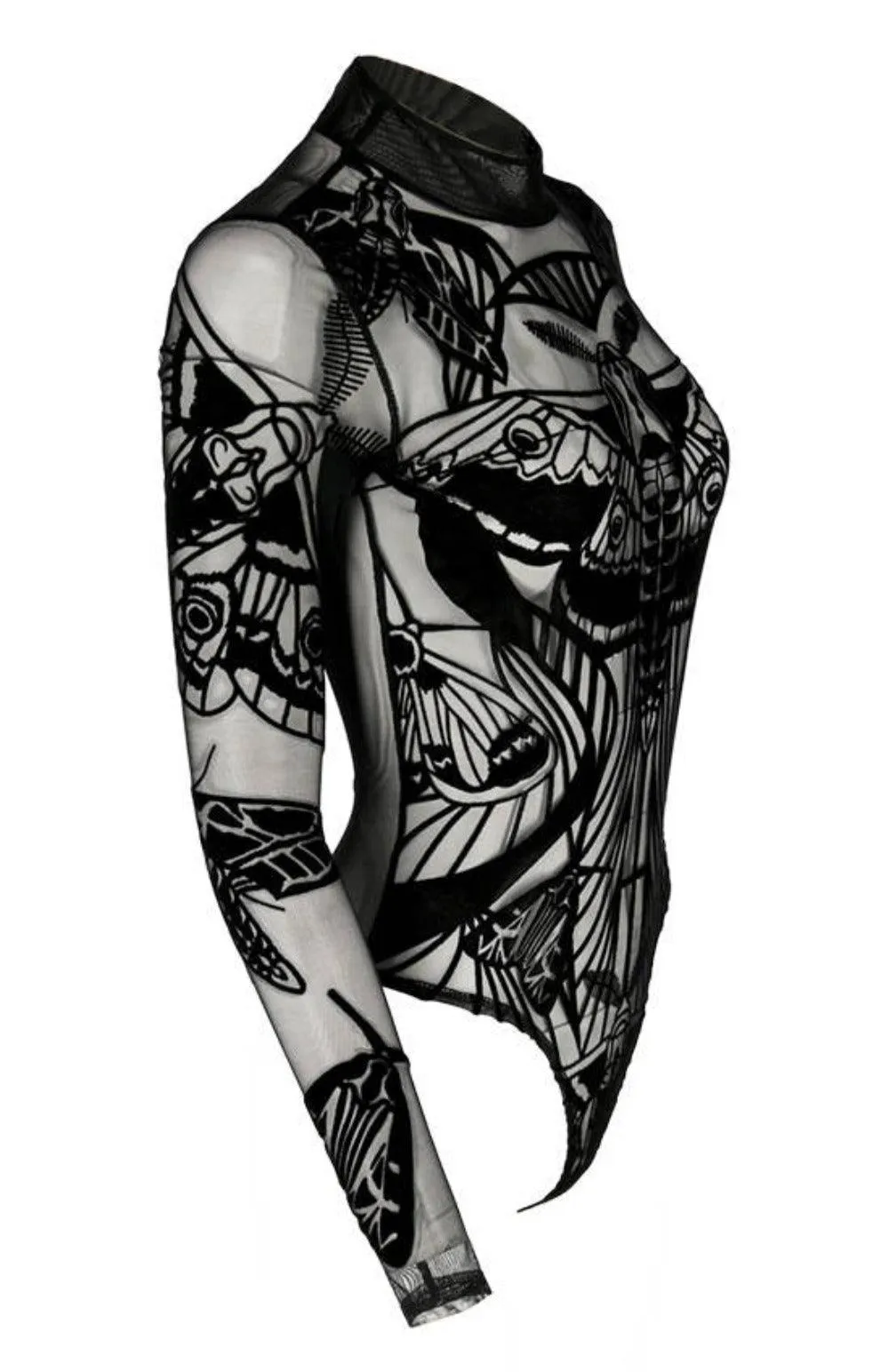 Restyle - Moth's Contour - Gothic Bodysuit