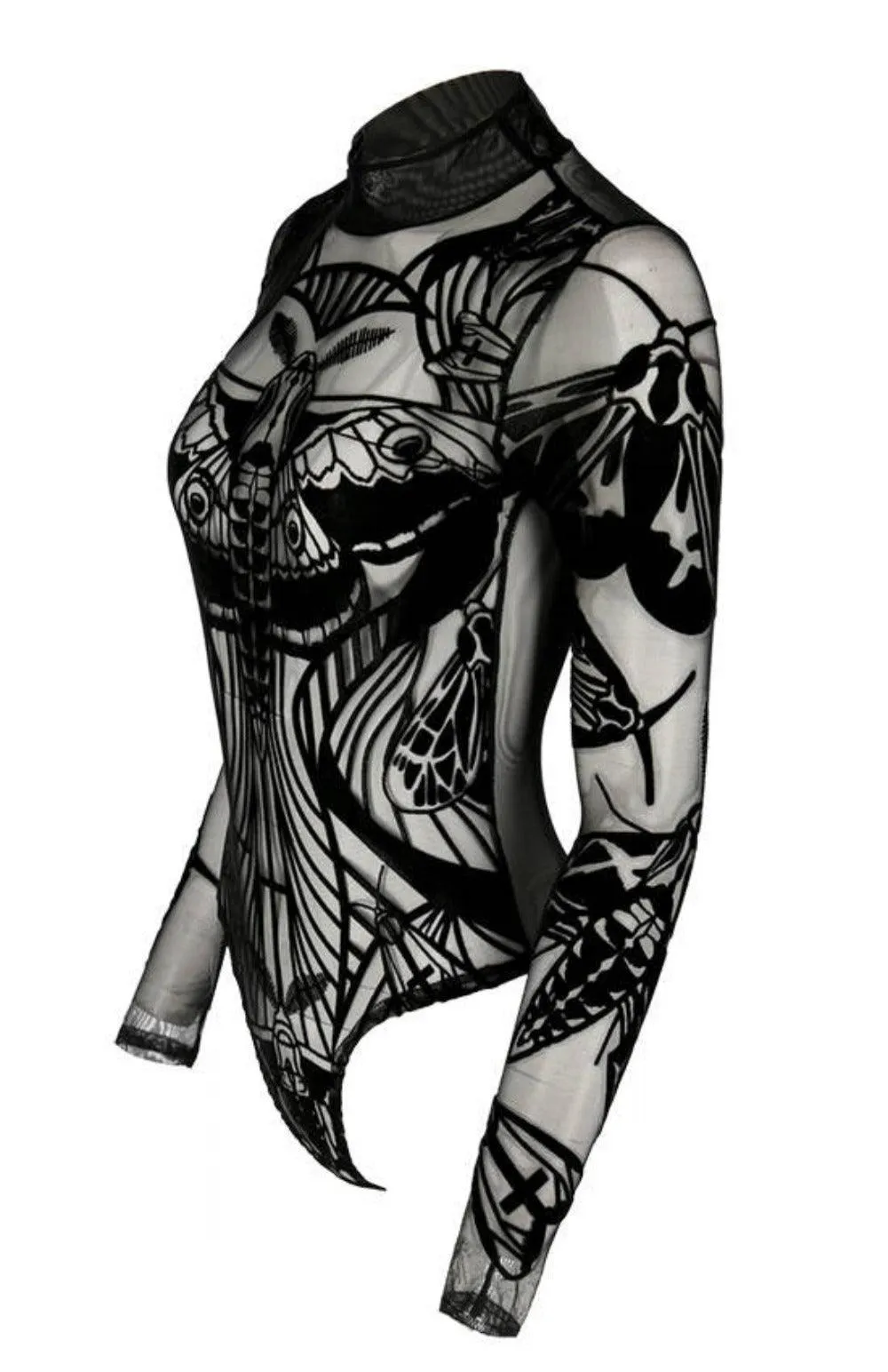 Restyle - Moth's Contour - Gothic Bodysuit