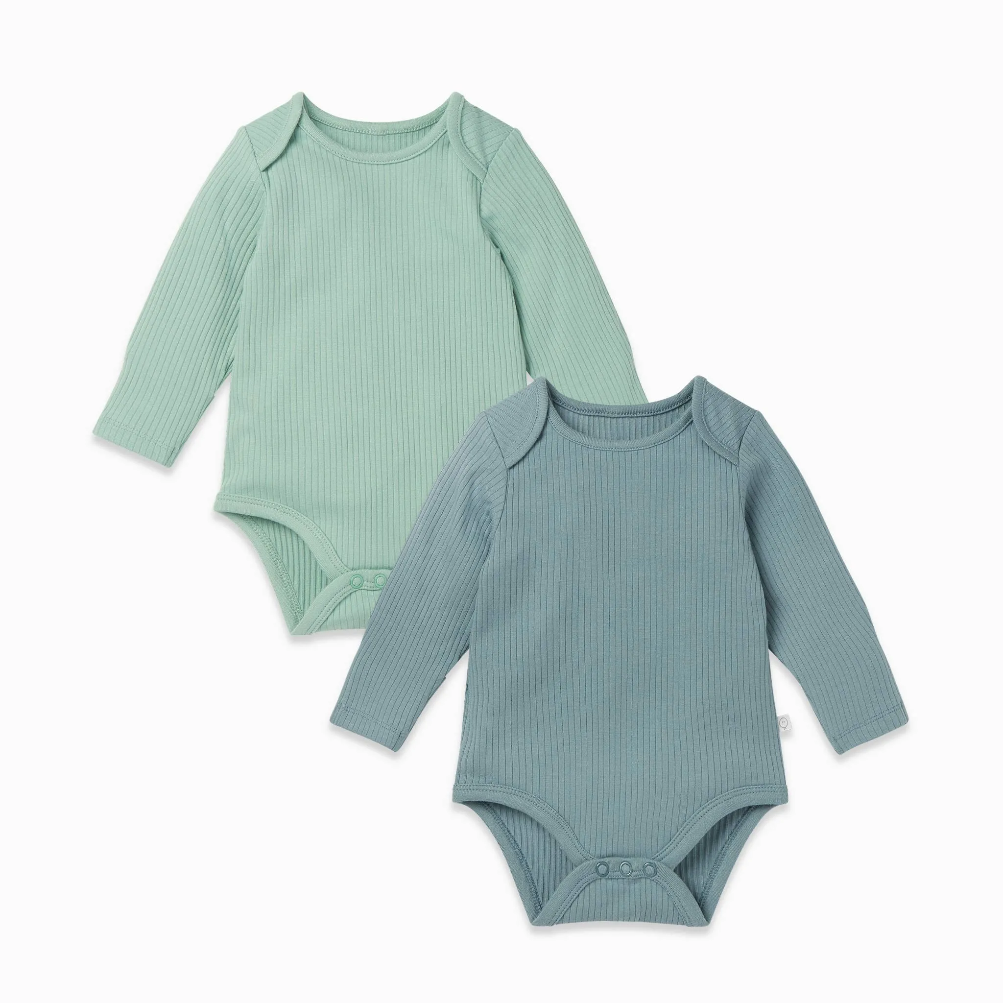 Ribbed Long Sleeve Bodysuit 2 Pack