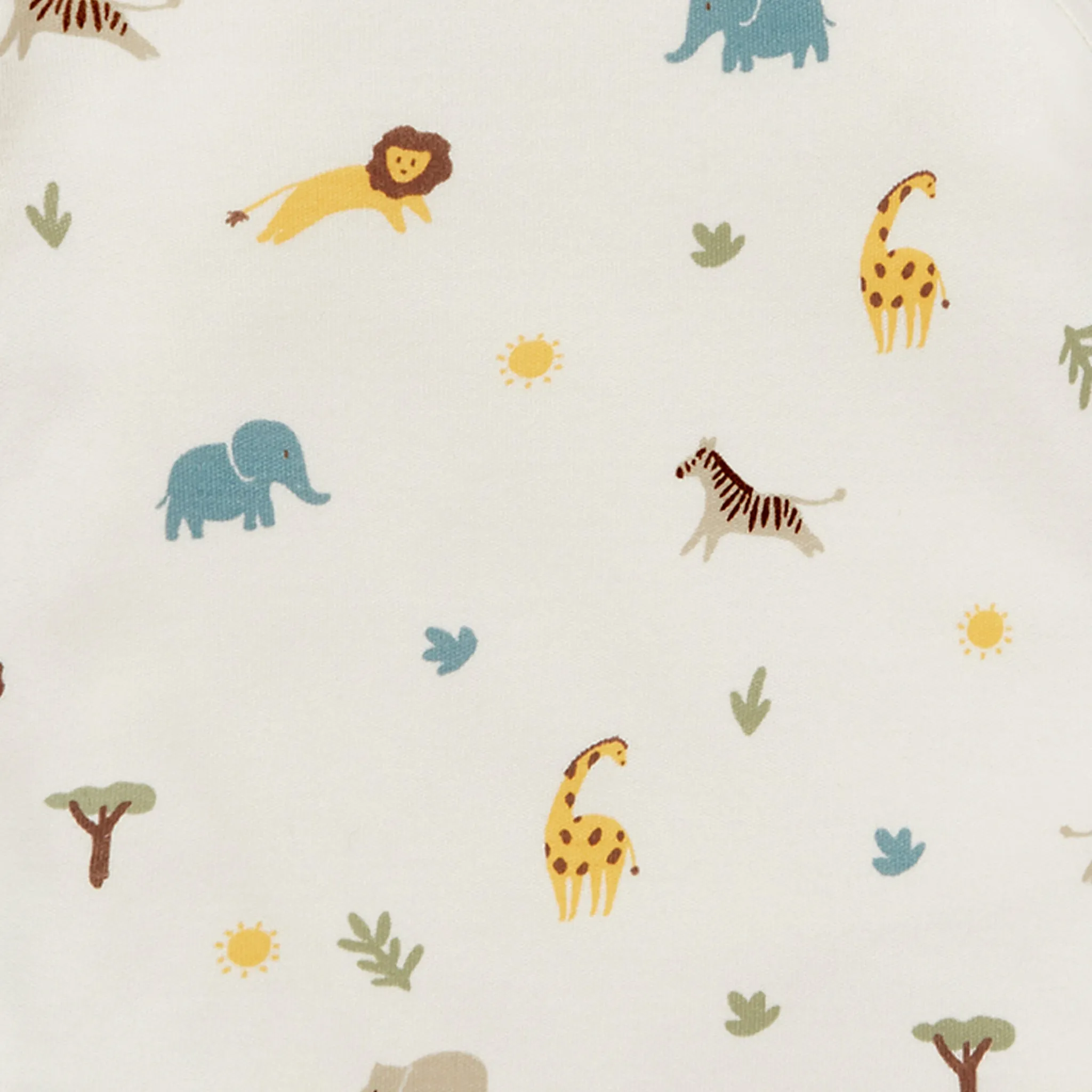 Safari Long Sleeve Bodysuit 4 Pack