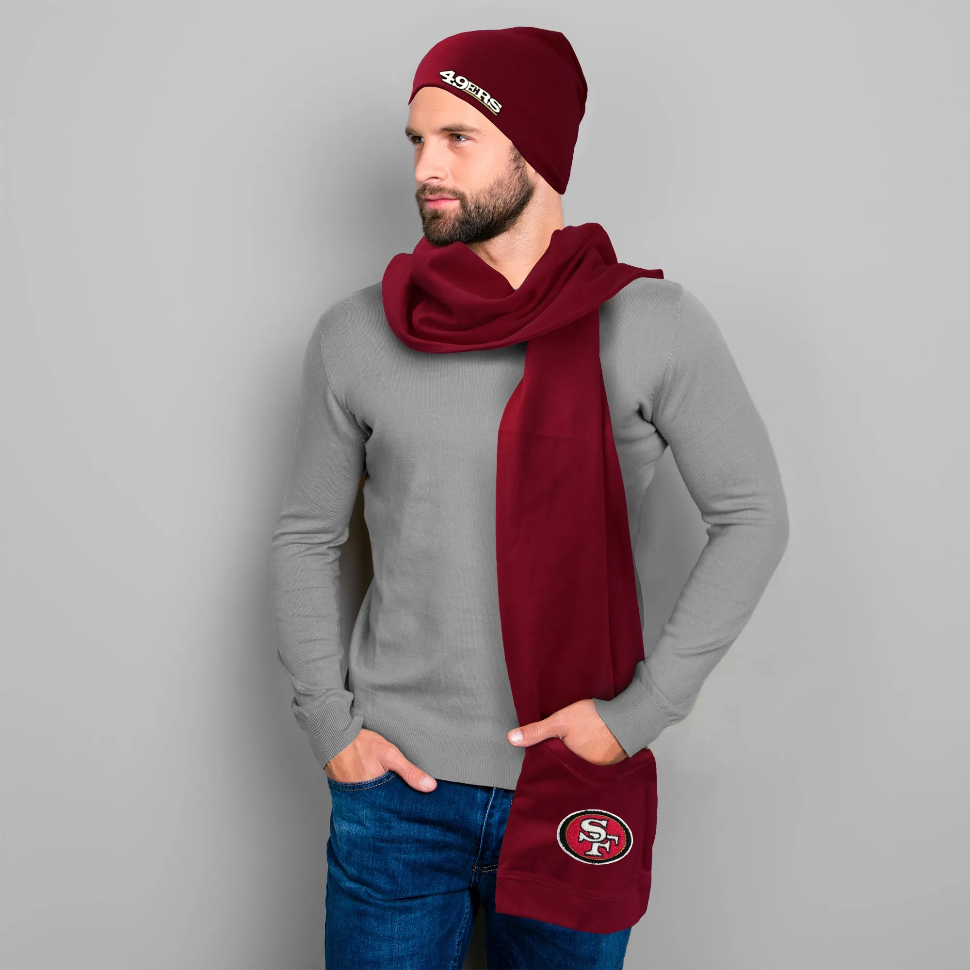 San Francisco 49ers Jimmy Bean 4 in 1 Scarf