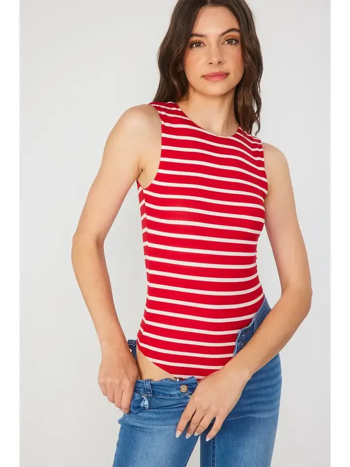 Scarlett Striped Bodysuit