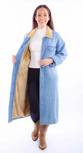 Scully Long Sherpa Denim Jacket