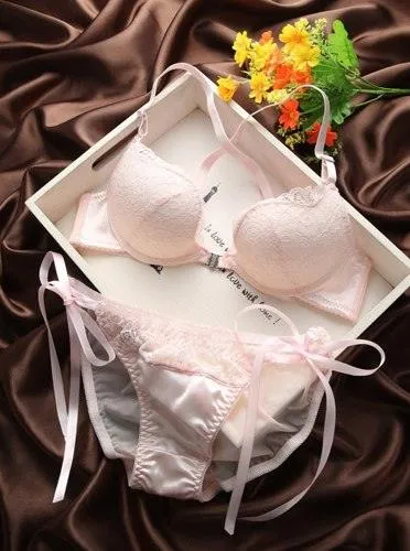Sexy Lingerie for Women Lace Bra Set and Underwear Intimates Push Up Bra Panties Set Underwear Set For Female Front Closure