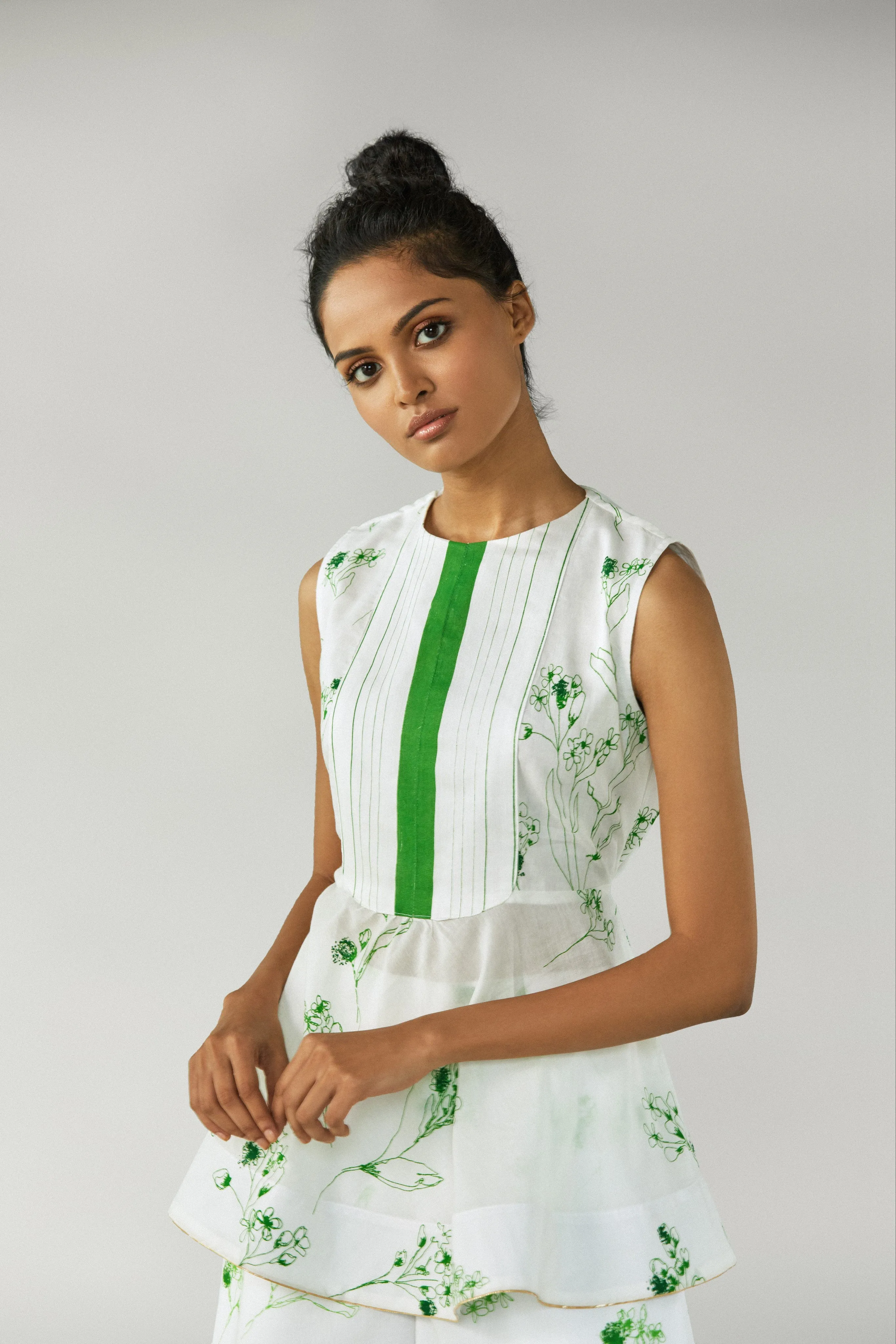 Shiro Floral Peplum Set