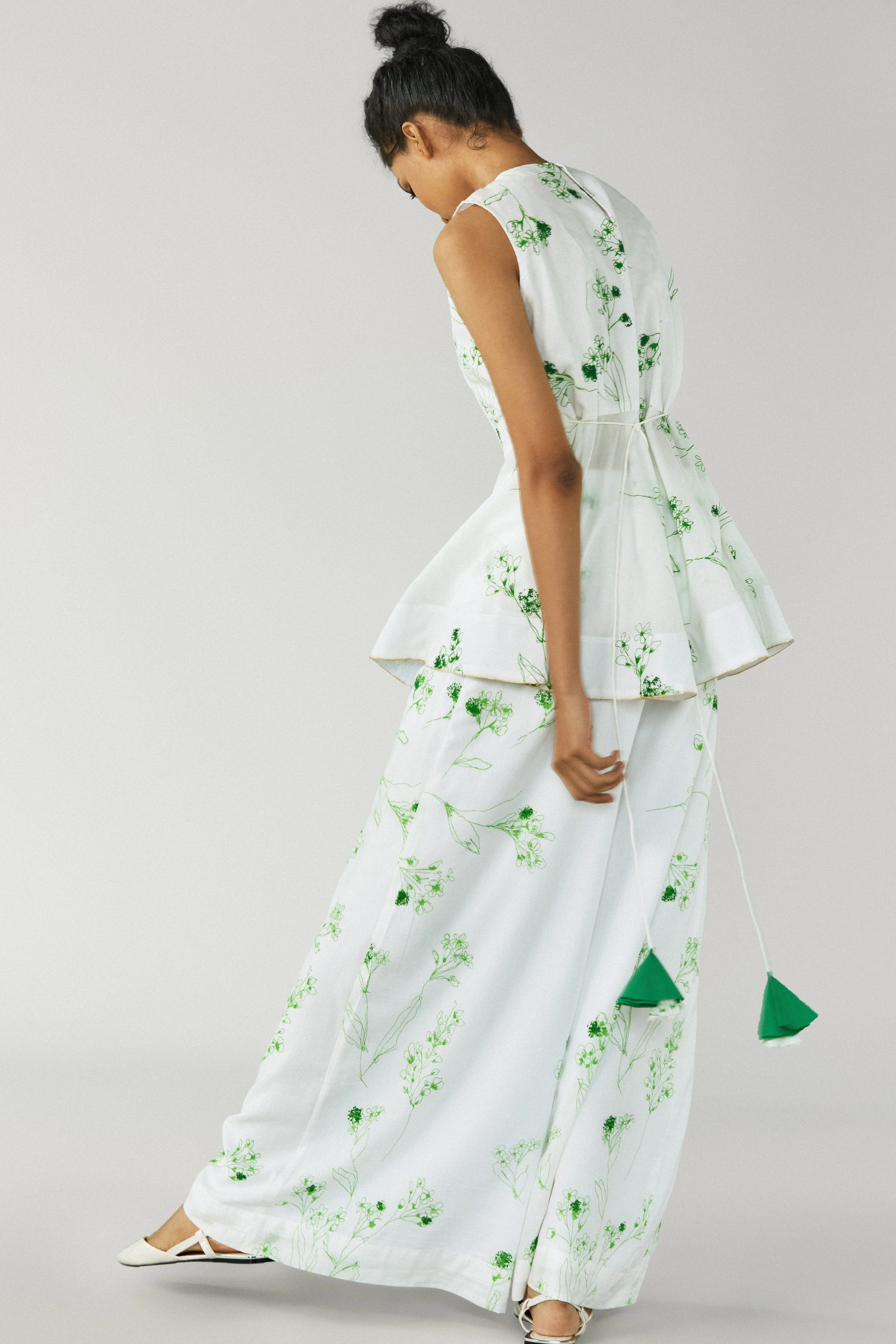 Shiro Floral Peplum Set