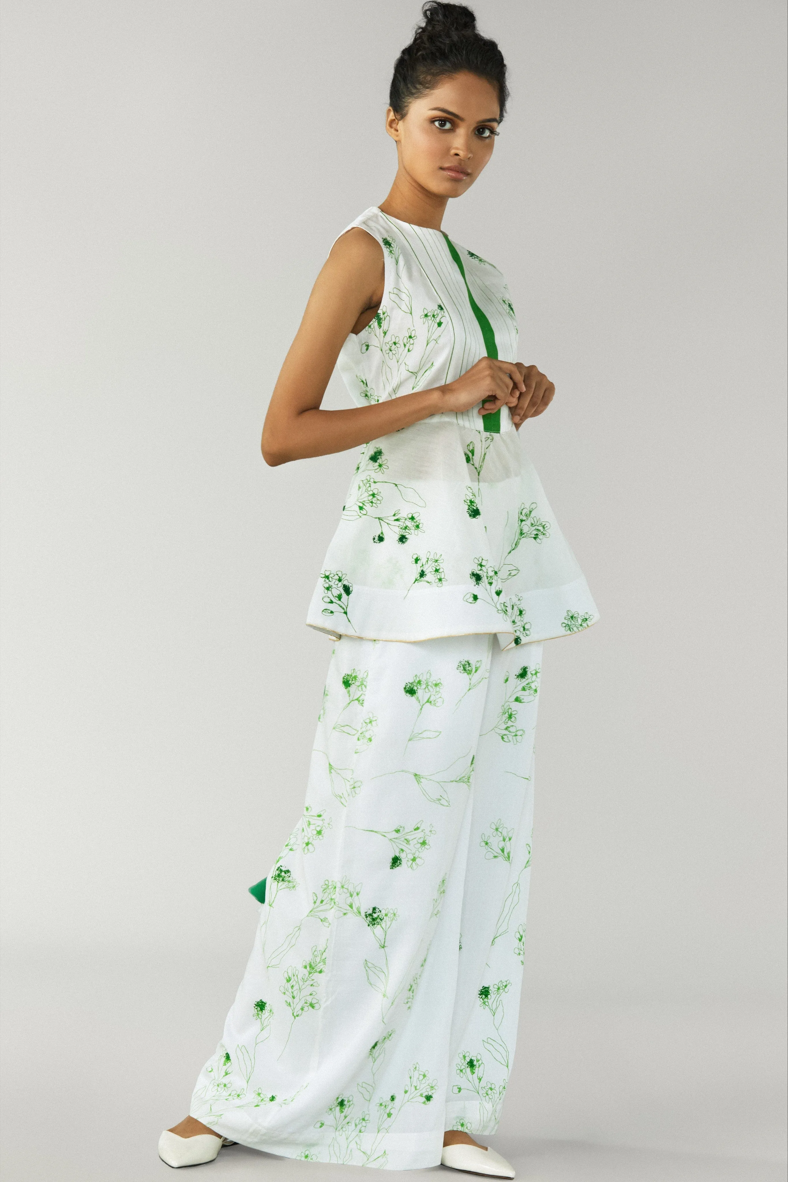 Shiro Floral Peplum Set