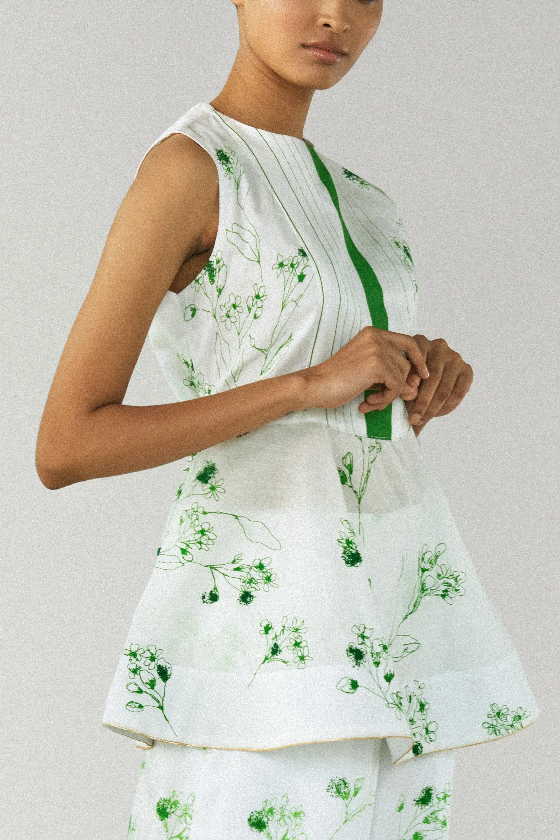 Shiro Floral Peplum Set