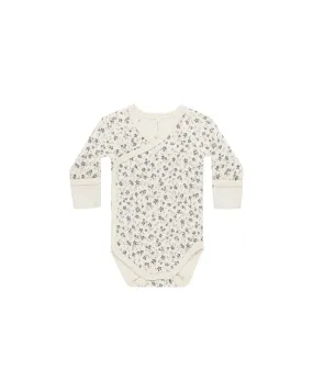 Side Snap Bodysuit - Blue Floral