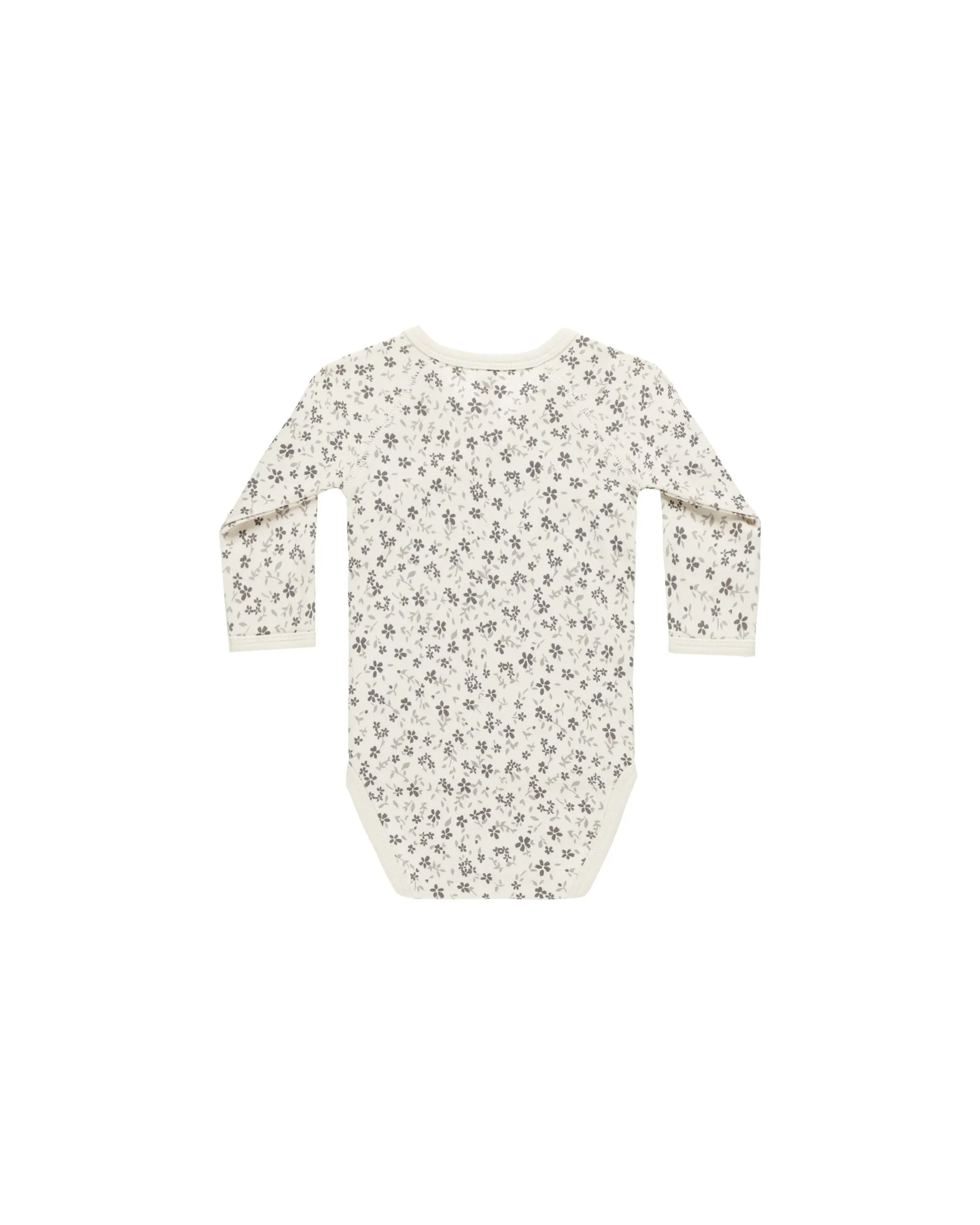 Side Snap Bodysuit - Blue Floral