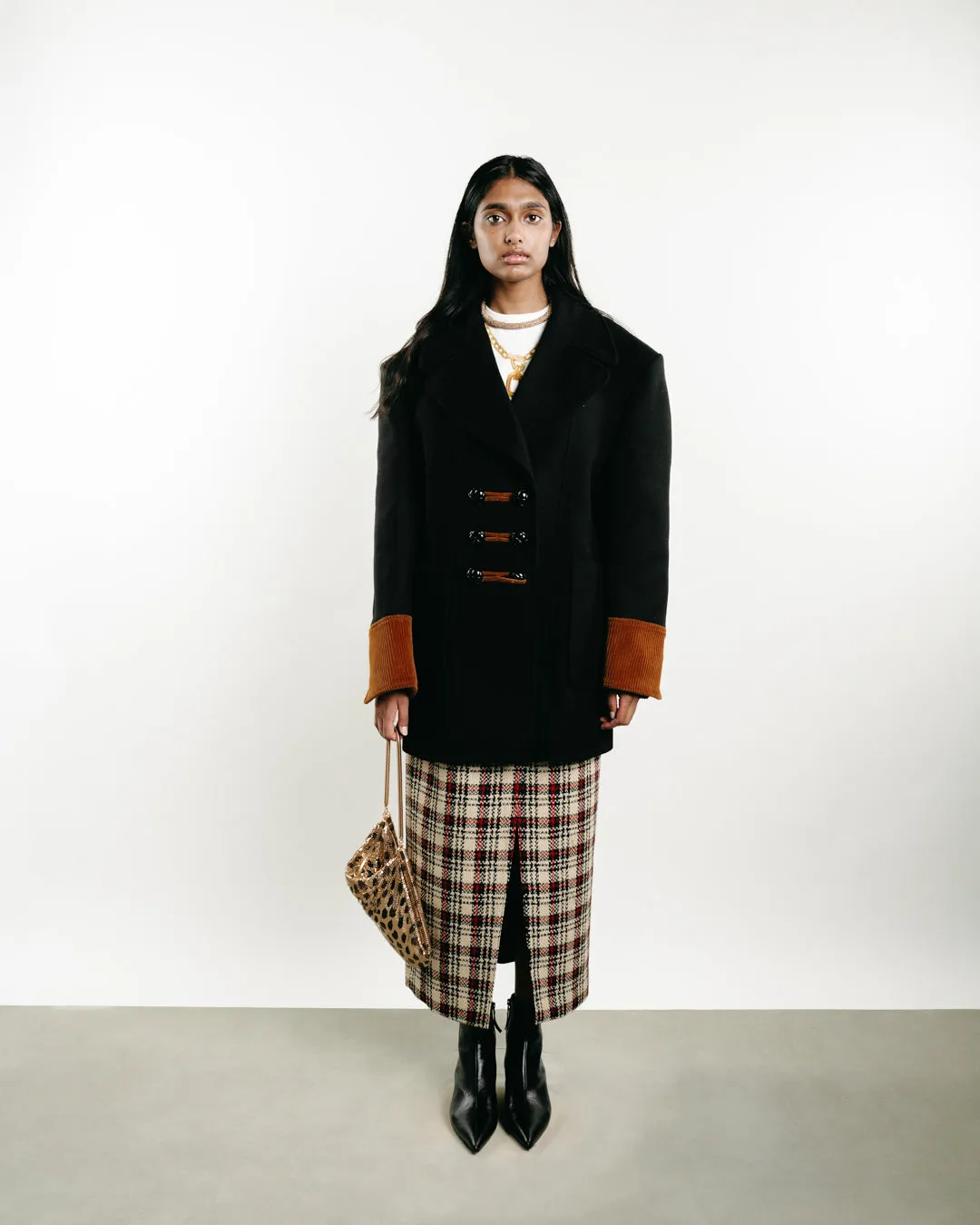 Single-Breasted Wool Coat