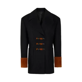 Single-Breasted Wool Coat