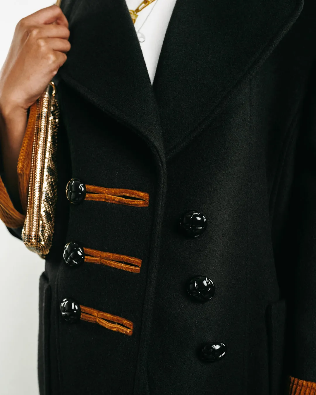 Single-Breasted Wool Coat