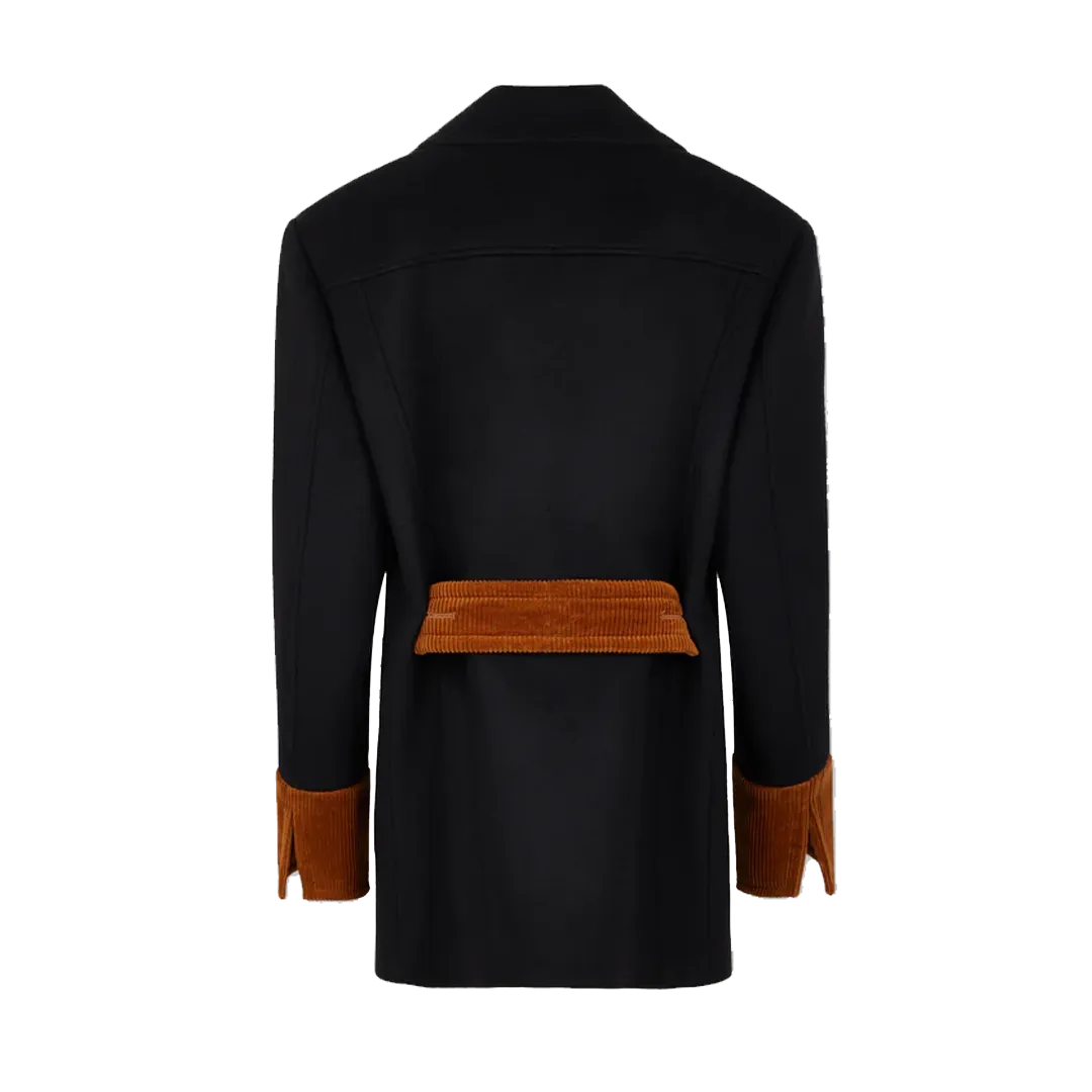 Single-Breasted Wool Coat