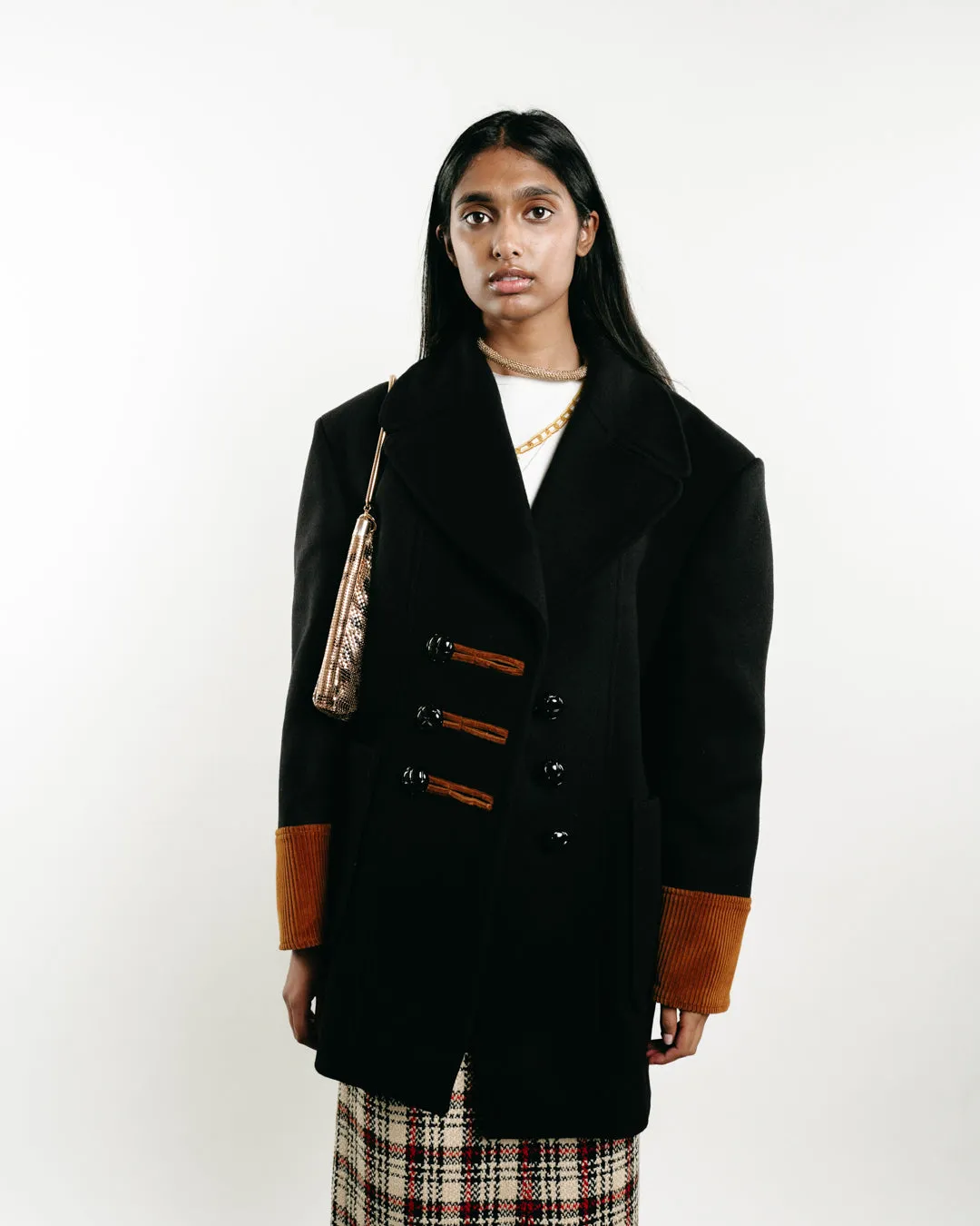 Single-Breasted Wool Coat