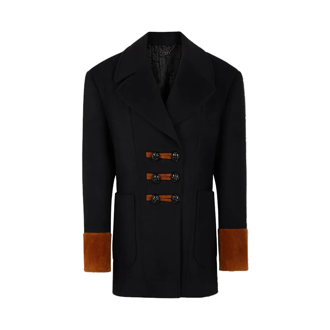 Single-Breasted Wool Coat