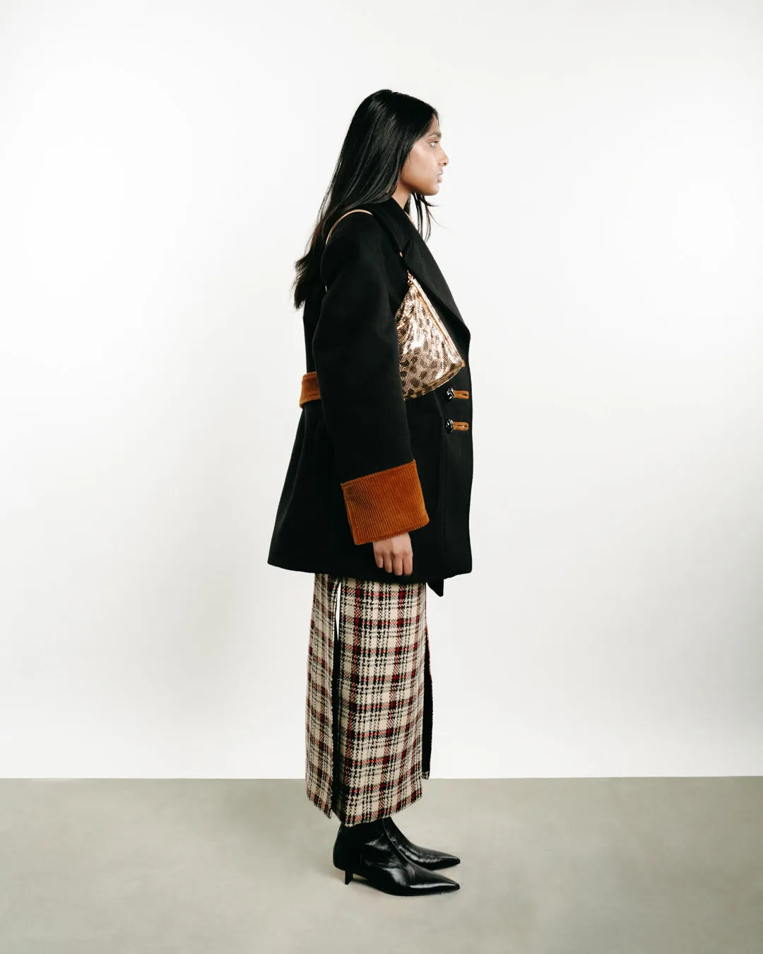 Single-Breasted Wool Coat